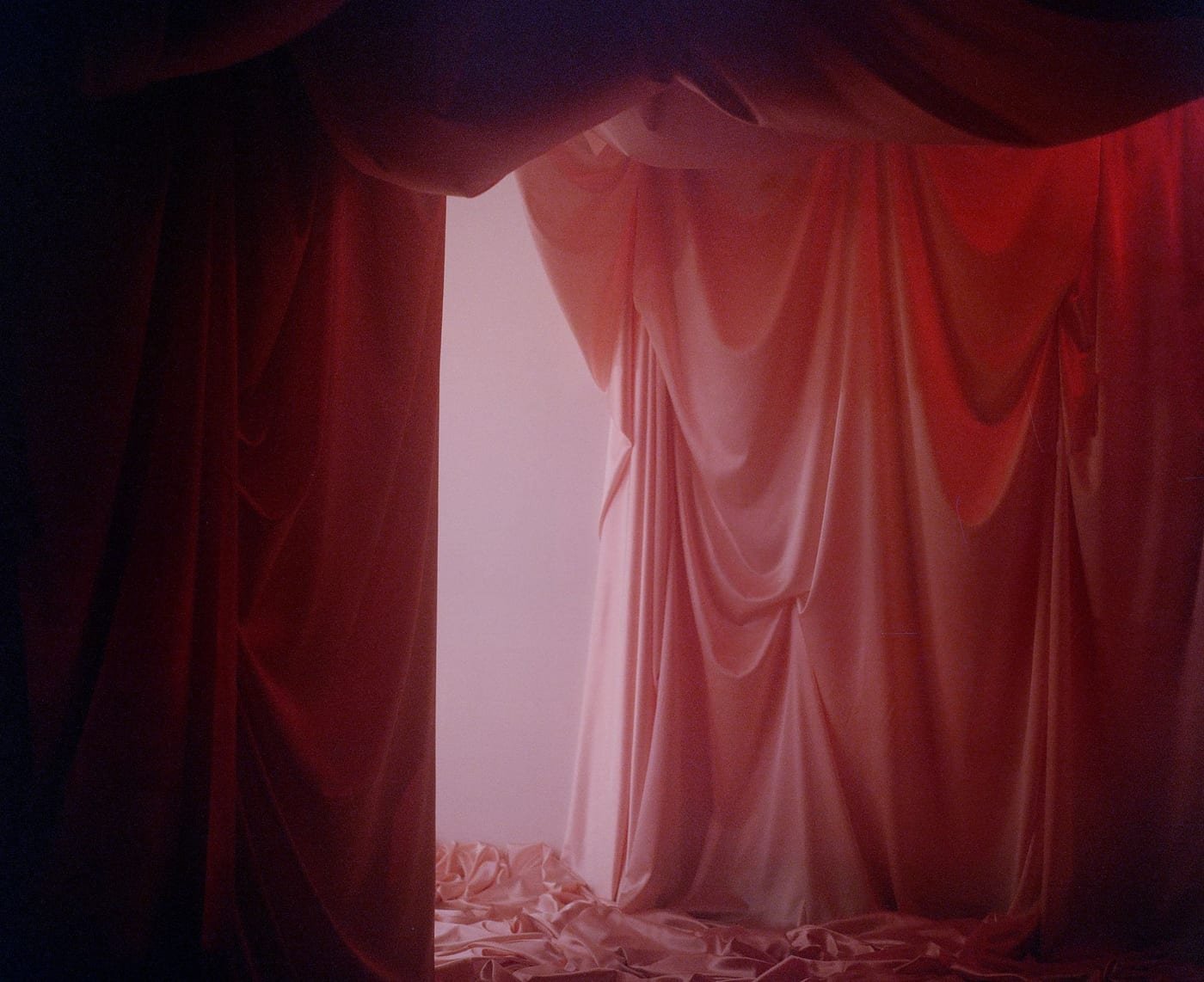 Draped curtain, studio